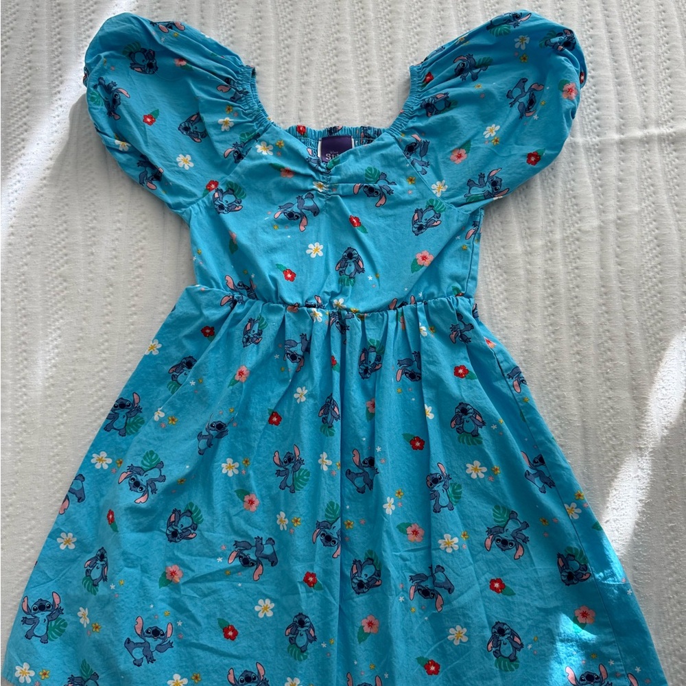 Disney Blue Stitch Kids Dress